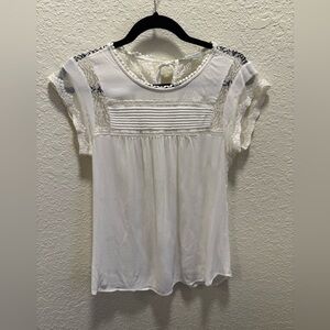 Daniel Rainn White Lace Blouse